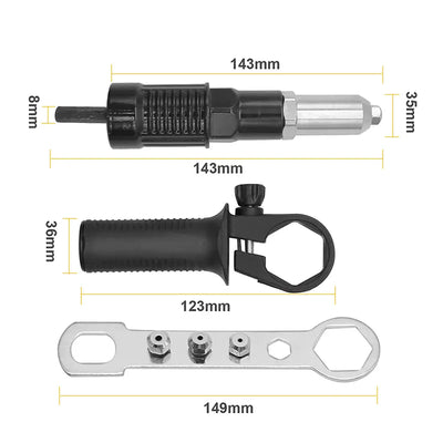 ELEGACIA™ Kit adaptador profesional para pistola remachadora
